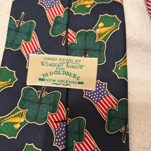 Vintage Robert Talbott for M Goldberg St Patty tie - Picture 3 of 4